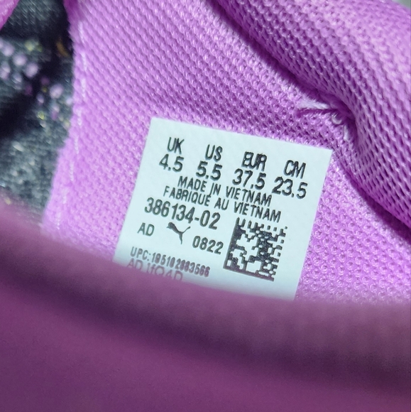 PUMA EUC JUNIOR SZ 5.5 RIDER SMILEWORLD SNEAKERS SHOES - Picture 5 of 9